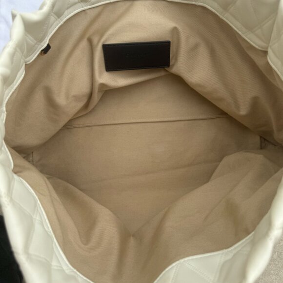 Givenchy Duo Shopper Leather Canvas Large White Tote - Picture 6 of 10